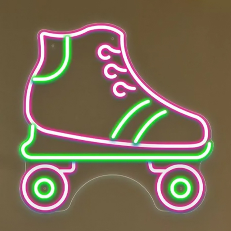 Неоновая настенная лампа Rollers Neon Wall Lamp Прозрачный Зеленый Розовый Неоновая настенная лампа Rollers Neon Wall Lamp Прозрачный Зеленый Розовый в Саратове | Loft Concept