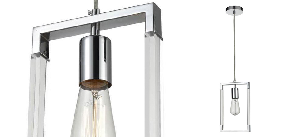 Подвесной светильник Transparent Strips Chromium One Подвесной светильник Transparent Strips Chromium One - Loft-Concept в Саратове