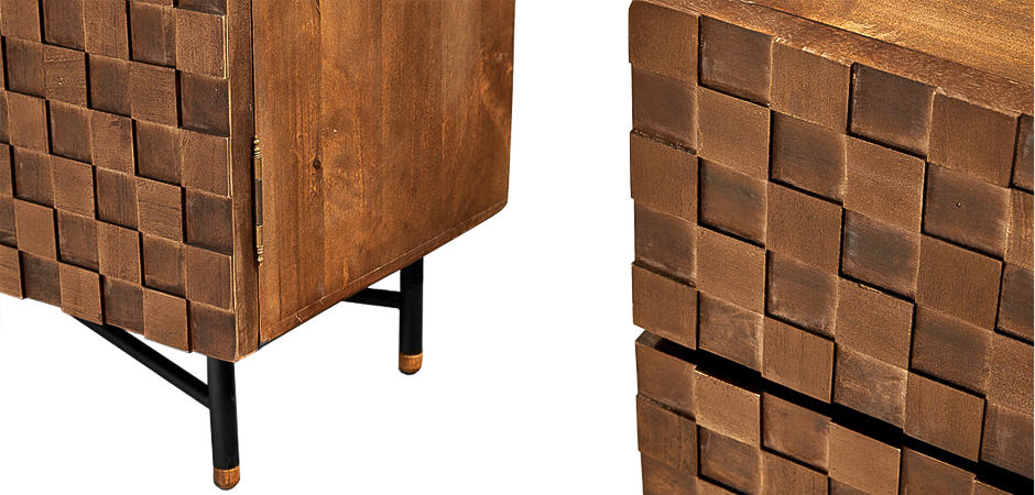 Комод в стиле Лофт Cells Wood Commode Комод в стиле Лофт Cells Wood Commode - Loft-Concept в Саратове