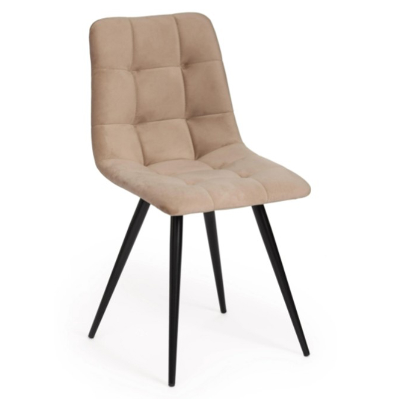 Стул Nancy Beige Chair Бежевый Черный Стул Nancy Beige Chair Бежевый Черный в Саратове | Loft Concept
