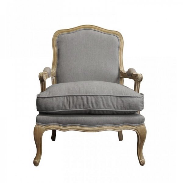 Кресло French Provence ArmChair Shebbi Grey  в Саратове | Loft Concept 