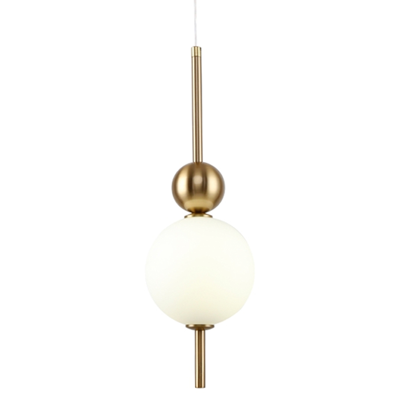 Подвесной светильник PEARLS SUSPENSION Белый Латунь в Саратове | Loft Concept 