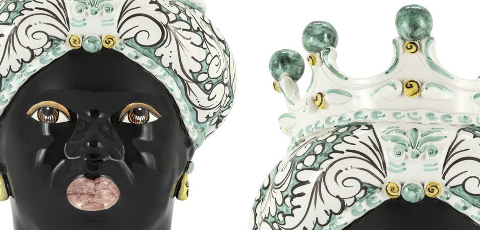 Ваза VASE MORO LADY CROWN turquoise Ваза VASE MORO LADY CROWN turquoise - Loft-Concept в Саратове