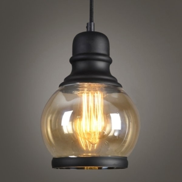 Подвесной светильник Loft Smoke Glass Pendant #2 Черный в Саратове | Loft Concept 