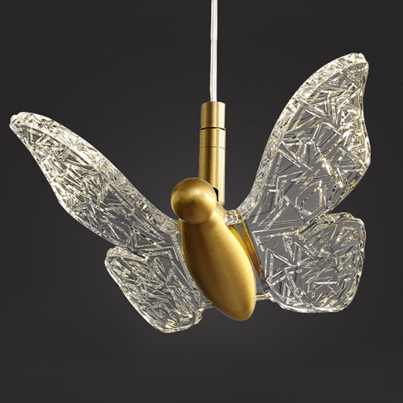 Butterfly Pendant Lamp H Прозрачный Латунь в Саратове | Loft Concept 