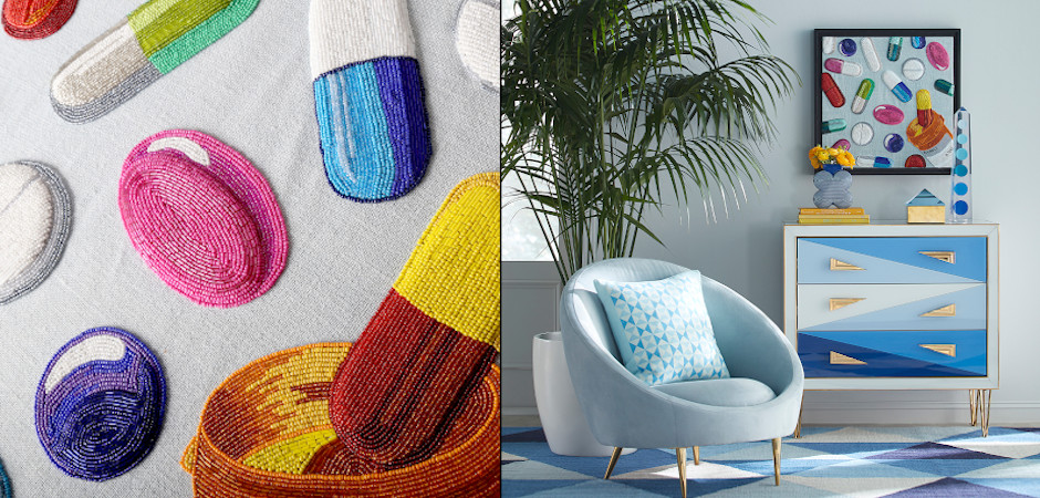 Панно Jonathan Adler HAPPY PILLS BEADED WALL ART Панно Jonathan Adler HAPPY PILLS BEADED WALL ART - Loft-Concept в Саратове