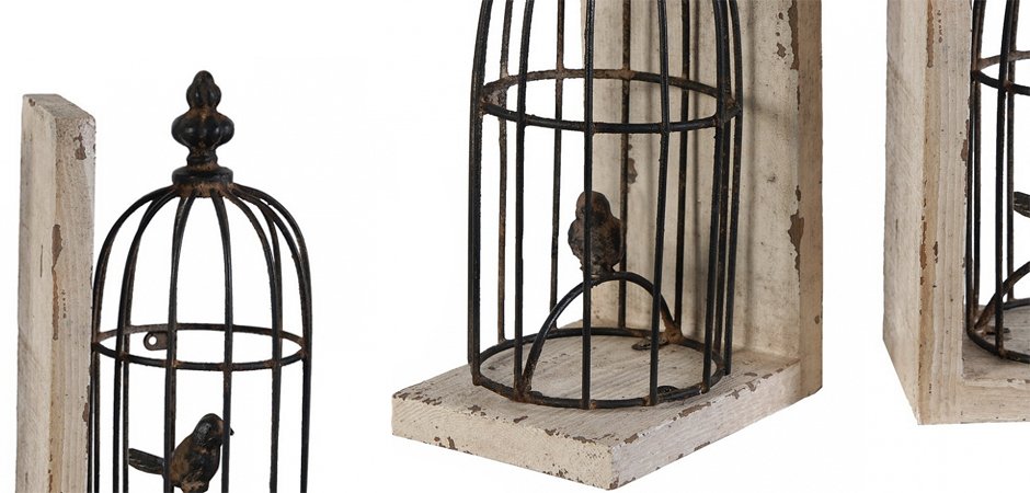 Держатель для книг Birds In Cage Держатель для книг Birds In Cage - Loft-Concept в Саратове