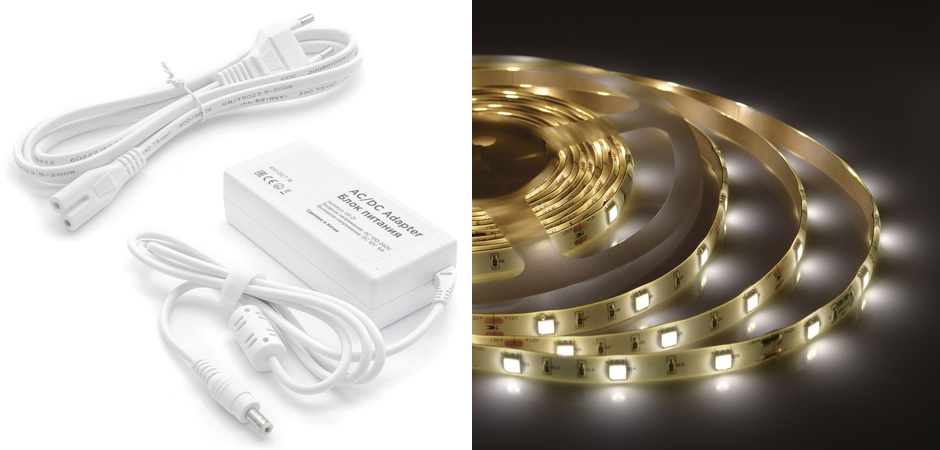 Комплект светодиодной ленты 7,2W/m 30LED/m 5050SMD 5M Комплект светодиодной ленты 7,2W/m 30LED/m 5050SMD 5M - Loft-Concept в Саратове
