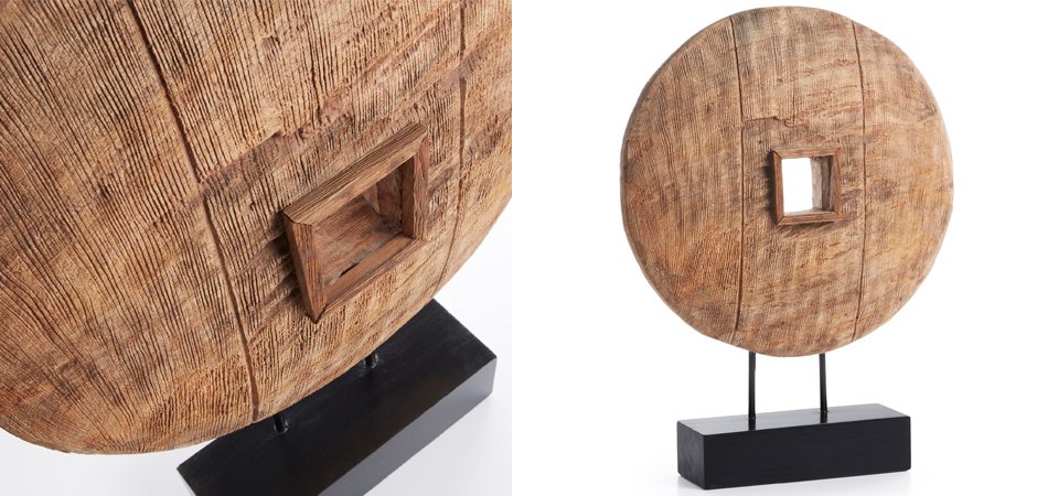 Колесо на подставке Wooden Wheel Колесо на подставке Wooden Wheel - Loft-Concept в Саратове
