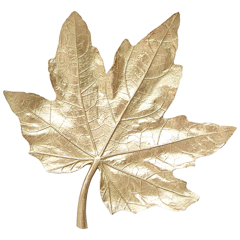 Аксессуар на стену Кленовый Лист Maple Leaf Золотой Аксессуар на стену Кленовый Лист Maple Leaf Золотой в Саратове | Loft Concept