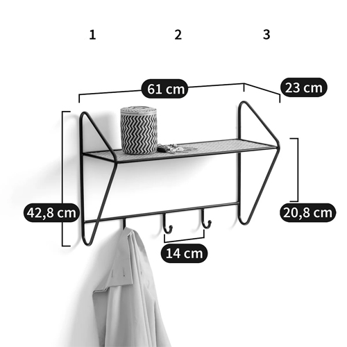 Настенная вешалка с полкой из ротанга Bourn Shelf-hanger Настенная вешалка с полкой из ротанга Bourn Shelf-hanger в Саратове
