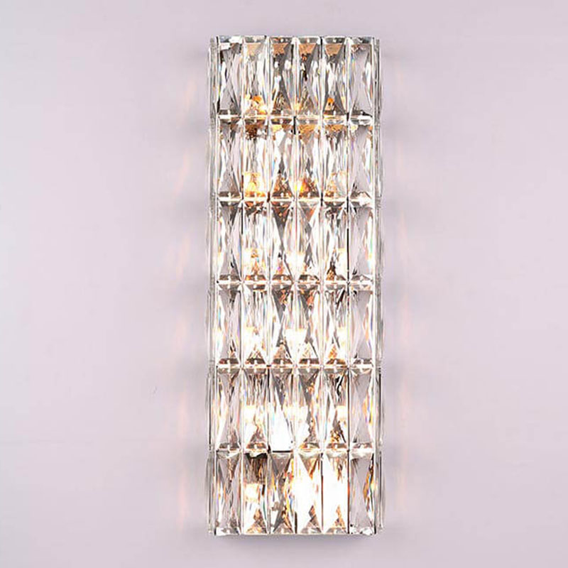 Бра Crystal Regena Chrome Wall Lamp 12 Хром Прозрачный (Transparent) в Саратове | Loft Concept 