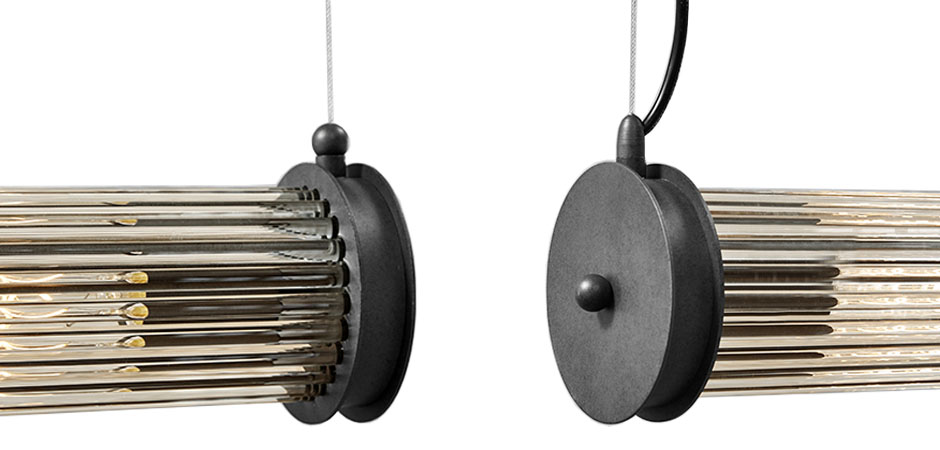 Подвесной светильник Glass TUBE Pendant Black Подвесной светильник Glass TUBE Pendant Black - Loft-Concept в Саратове