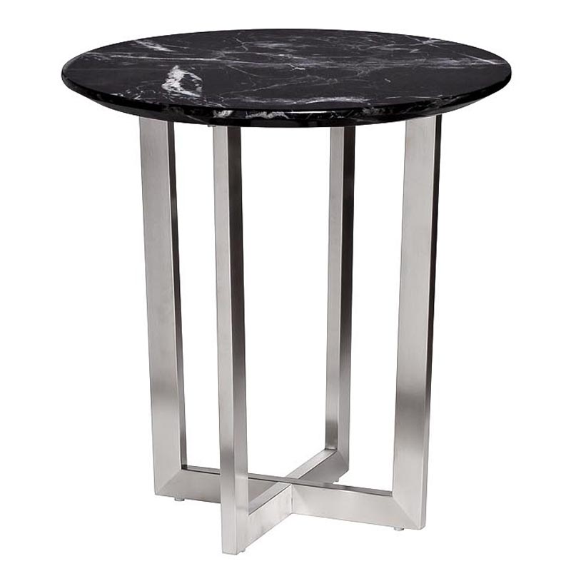 Приставной стол Adamson Side Table Серебряный в Саратове | Loft Concept 