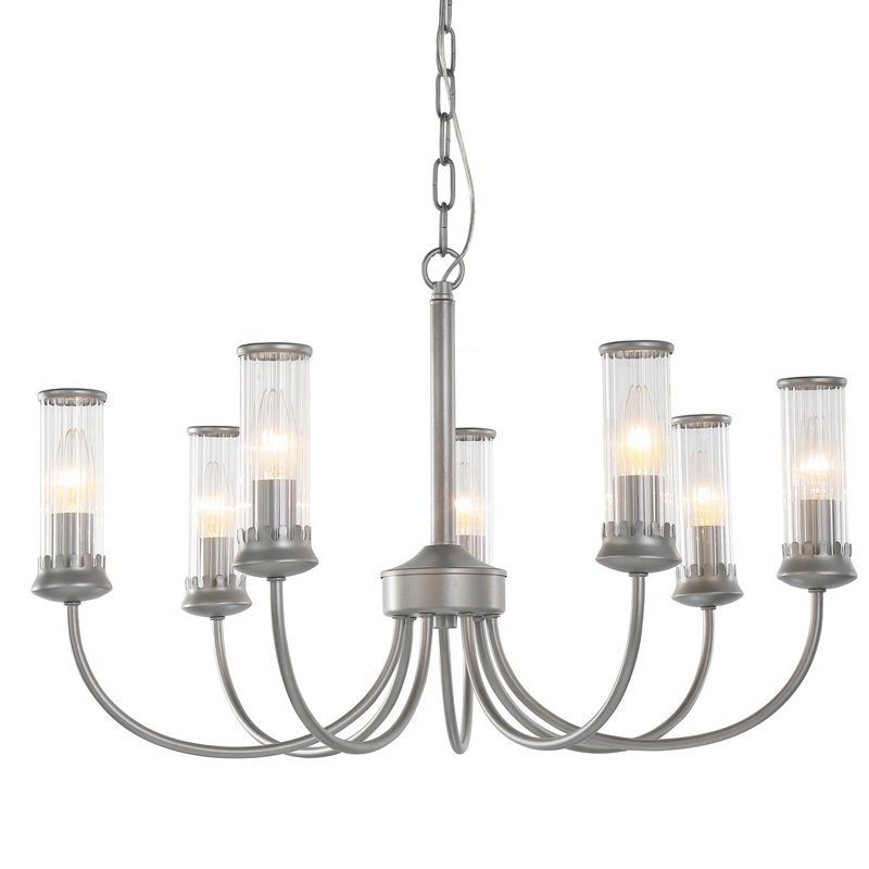 Люстра Morgane Chandelier silver 66 Серебряный Прозрачный в Саратове | Loft Concept 