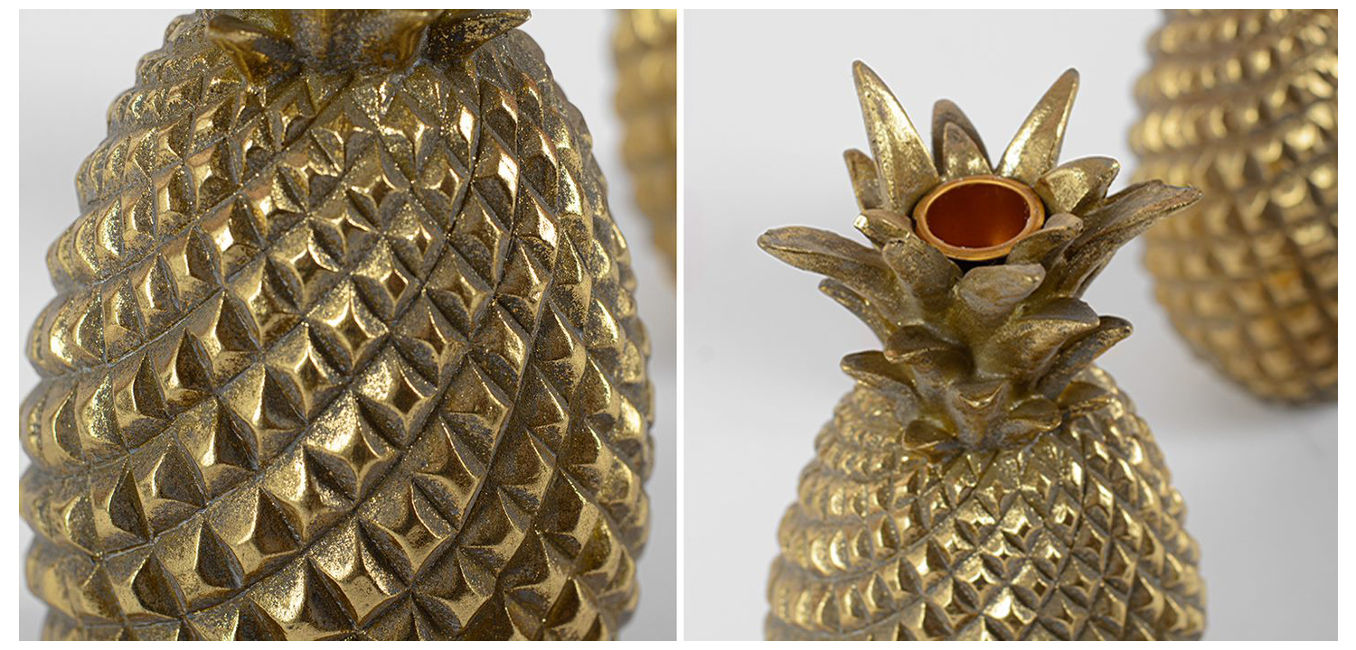 Подсвечник Золотой Ананас - фото