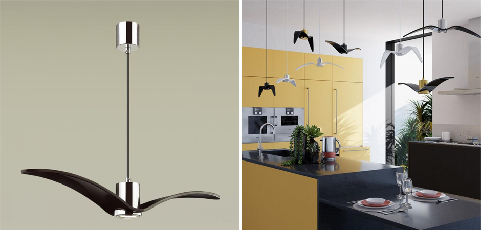 Подвесной светильник Seagull Scope Chrome черный Подвесной светильник Seagull Scope Chrome черный - Loft-Concept в Саратове