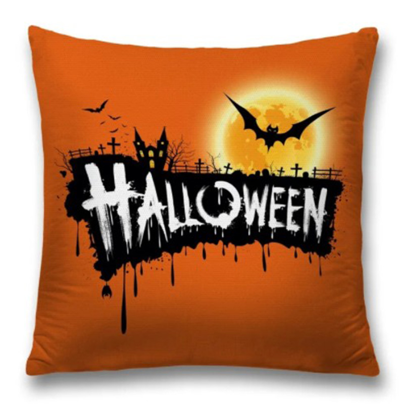 Подушка Halloween Оранжевый Черный Подушка Halloween Оранжевый Черный в Саратове | Loft Concept
