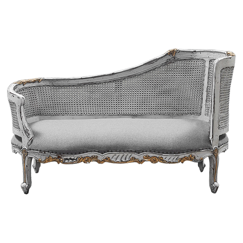 Кушетка Maria Antoinette Side Sofa Gray Серый в Саратове | Loft Concept 