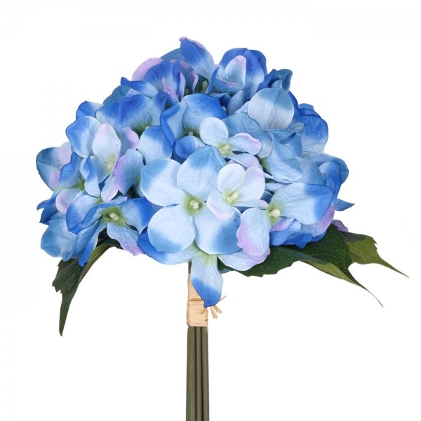 Декоративный искусственный цветок Blue Hydrangea Синий Зеленый в Саратове | Loft Concept 