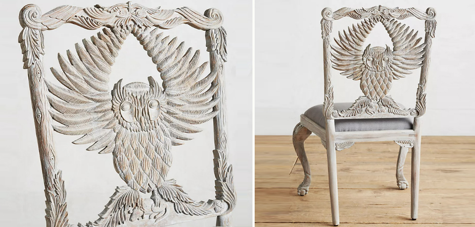 Стул Handcarved Menagerie Owl Dining Chair Стул Handcarved Menagerie Owl Dining Chair - Loft-Concept в Саратове