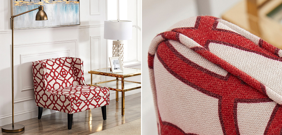 Кресло Red and White Ornament Кресло Red and White Ornament - Loft-Concept в Саратове