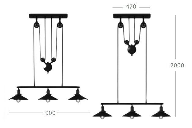 Люстра Loft Cone Pendant Balance Line 3 в Саратове