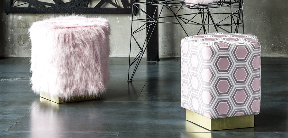 Пуф Hexagon Pink Geometry - Loft-Concept в Саратове