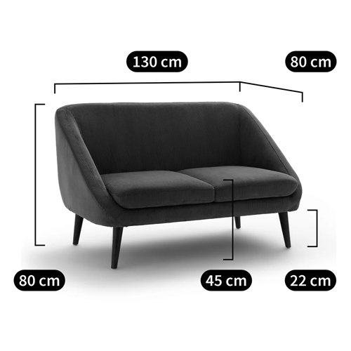 Двухместный диван с обивкой из велюра Belanger Sofa в Саратове