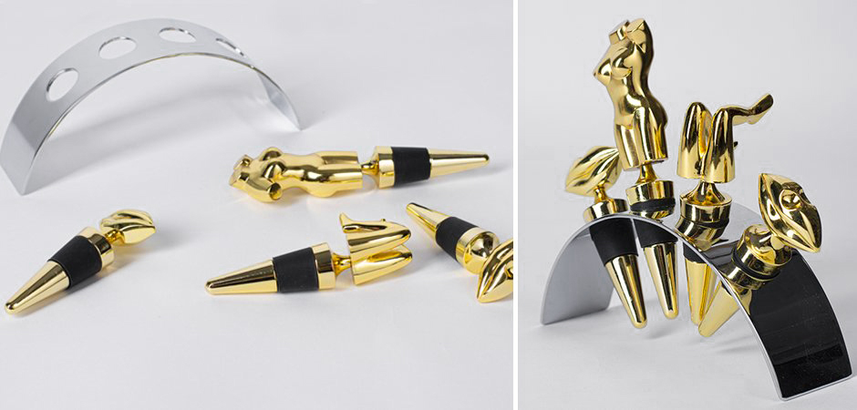 Набор пробок для бутылок ACOLYTE WINE STOPPER - Loft-Concept в Саратове