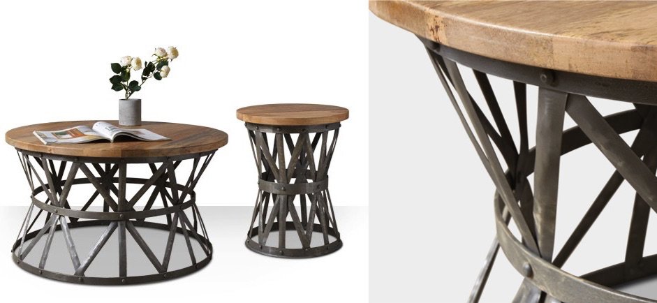 Журнальный стол Industrial Rust Barrel 40 Table Журнальный стол Industrial Rust Barrel 40 Table - Loft-Concept в Саратове