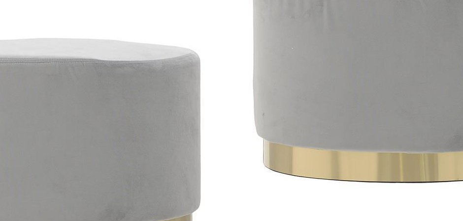 Пуф Golden Belt Gray Pastel Пуф Golden Belt Gray Pastel - Loft-Concept в Саратове
