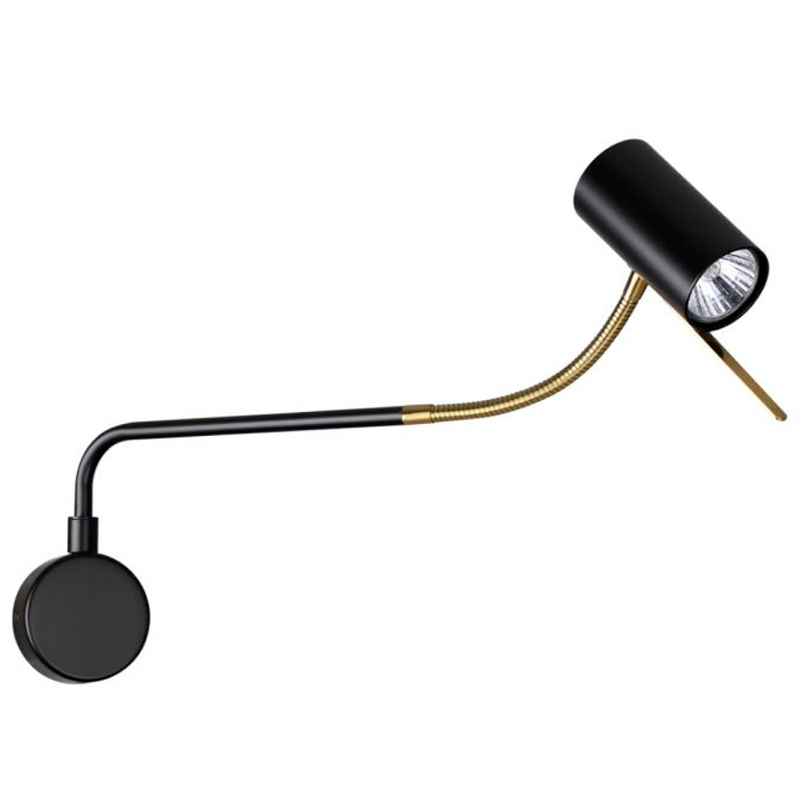 Гибкое бра Trumpet Wall Lamp Брозна Бронза Черный в Саратове | Loft Concept 