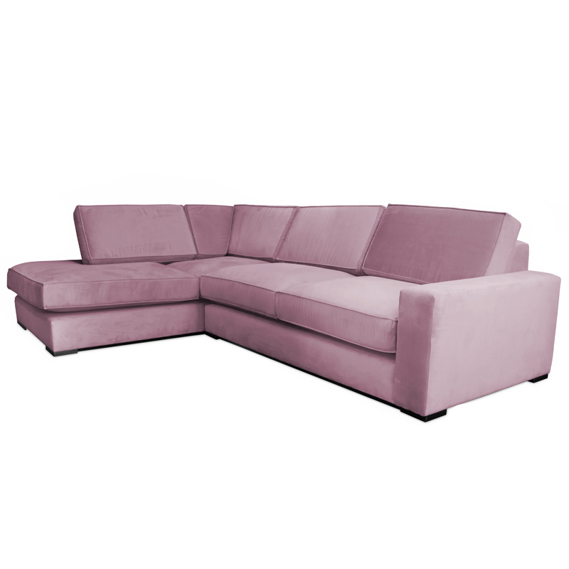 Диван угловой Lombardi Sofa вялая роза Дымчатая Роза Диван угловой Lombardi Sofa вялая роза Дымчатая Роза в Саратове | Loft Concept
