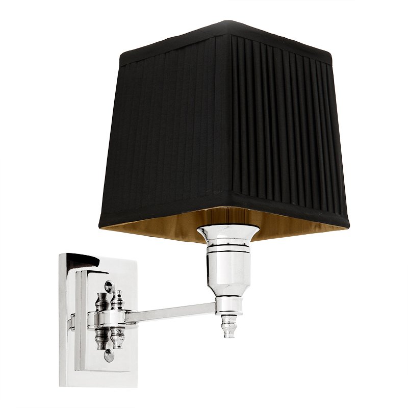 Бра Wall Lamp Lexington Single Nickel+Black Никель Черный в Саратове | Loft Concept 