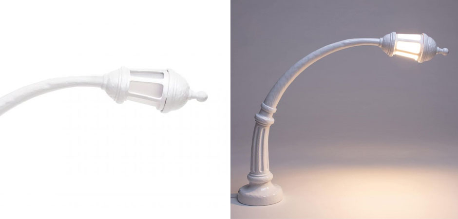 Настольная лампа Seletti Street Lamp White Настольная лампа Seletti Street Lamp White - Loft-Concept в Саратове