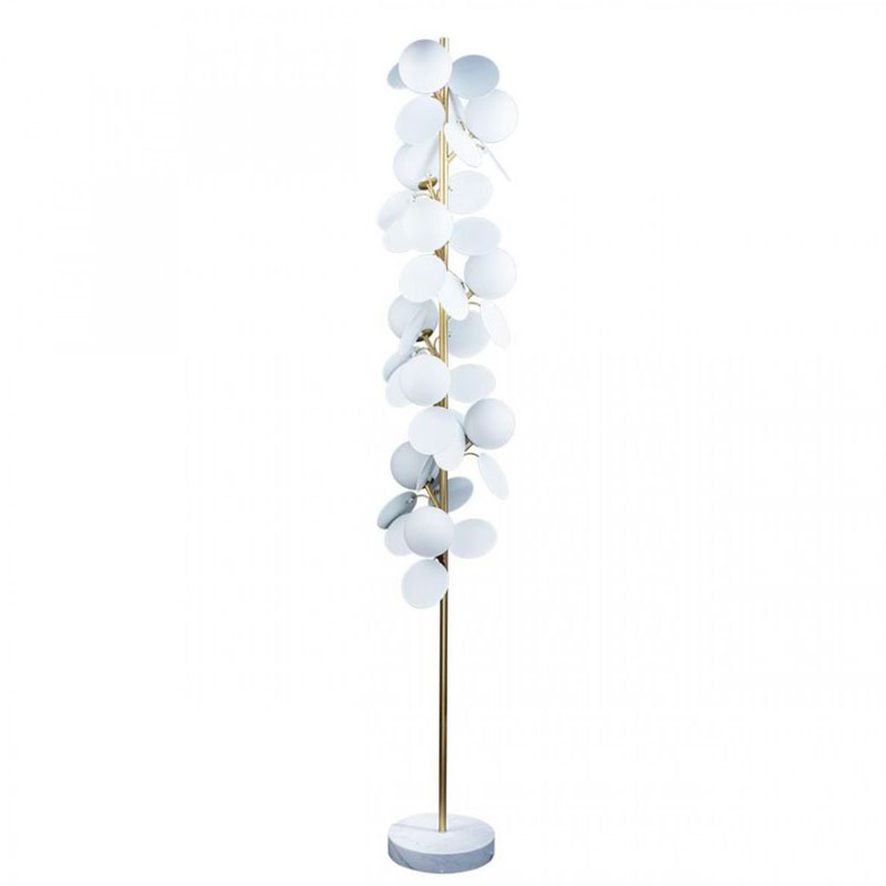 Торшер MATISSE Floor Lamp White Золотой Белый в Саратове | Loft Concept 