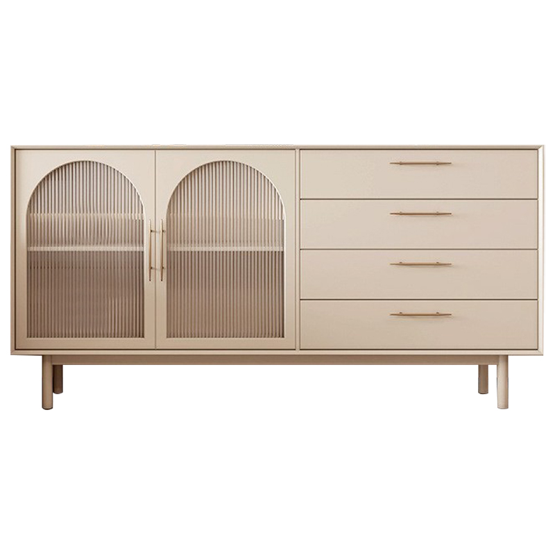 Комод Trystan Arch Chest of Drawers Бежевый Золотой Комод Trystan Arch Chest of Drawers Бежевый Золотой в Саратове | Loft Concept