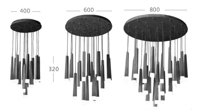 Люстра Wooden Glowworm Round в Саратове