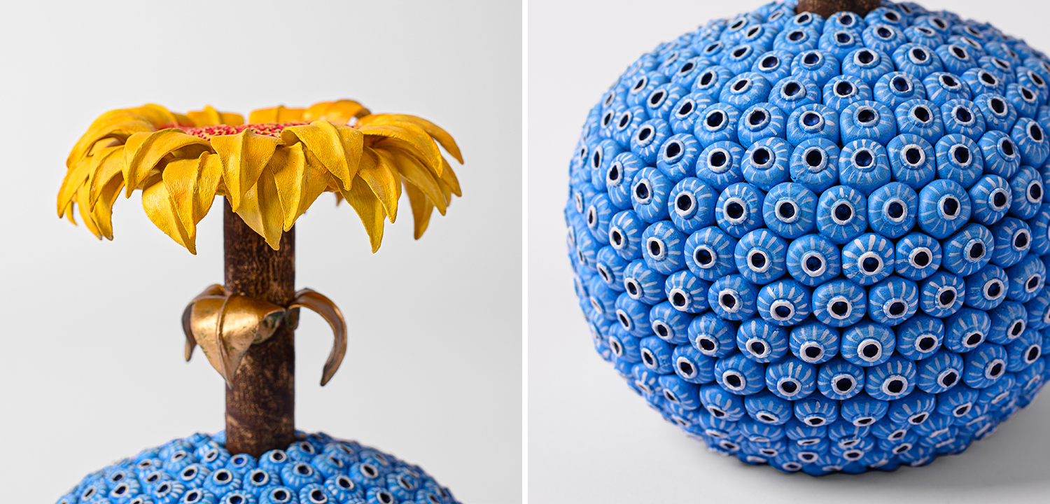 Статуэтка тропический фрукт Tropical Fruit Blue Yellow - фото №1