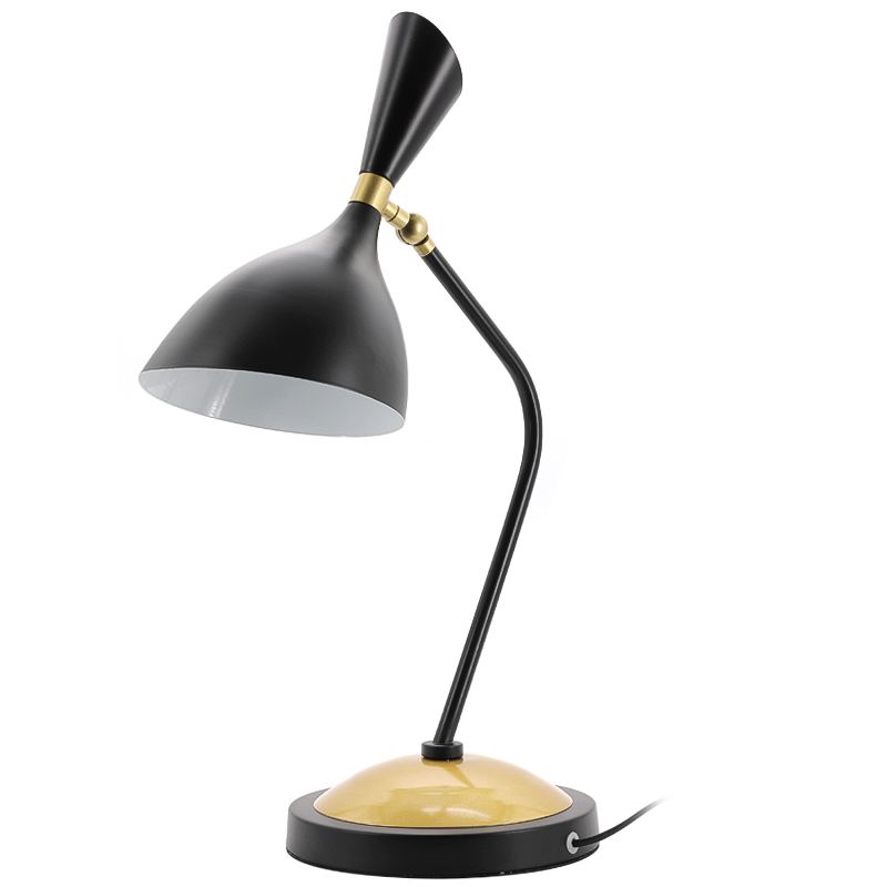 Настольная лампа Duke Table Lamp Черный Золотой в Саратове | Loft Concept 