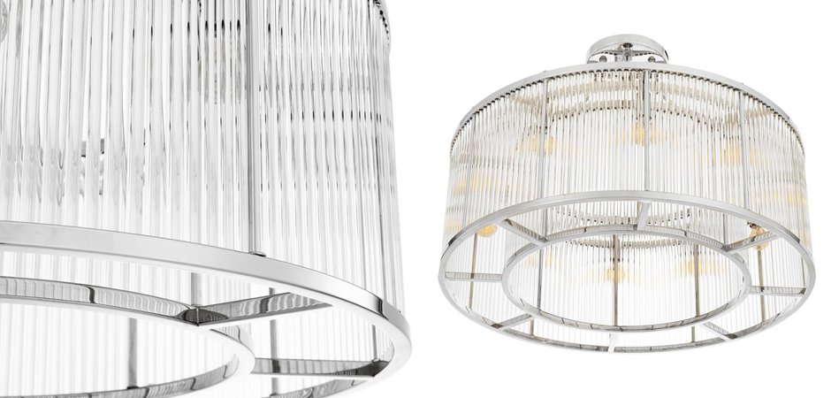 Потолочный светильник Ceiling Lamp Bernardi Nickel Потолочный светильник Ceiling Lamp Bernardi Nickel - Loft-Concept в Саратове