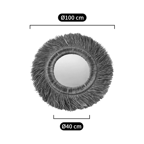 Зеркало из ротанга и сизаля WICKER MIRROR 100 в Саратове