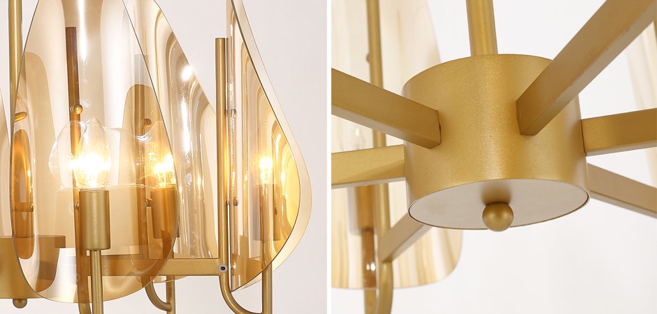 Люстра Chandelier Max Ingrand Fontana Arte Amber glass Люстра Chandelier Max Ingrand Fontana Arte Amber glass - Loft-Concept в Саратове