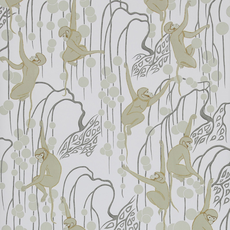 Обои ручная роспись Deco Monkeys Biscuit on dyed paper Обои ручная роспись Deco Monkeys Biscuit on dyed paper в Саратове | Loft Concept