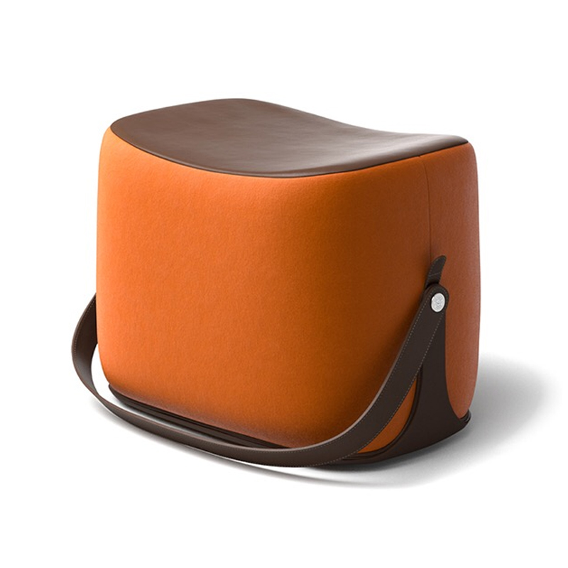 Пуф Langtry Pouf Orange Коричневый Оранжевый в Саратове | Loft Concept 