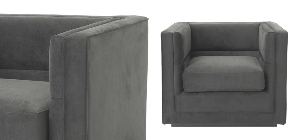 Кресло Eichholtz Сhair Adonia Anthracite Кресло Eichholtz Сhair Adonia Anthracite - Loft-Concept в Саратове