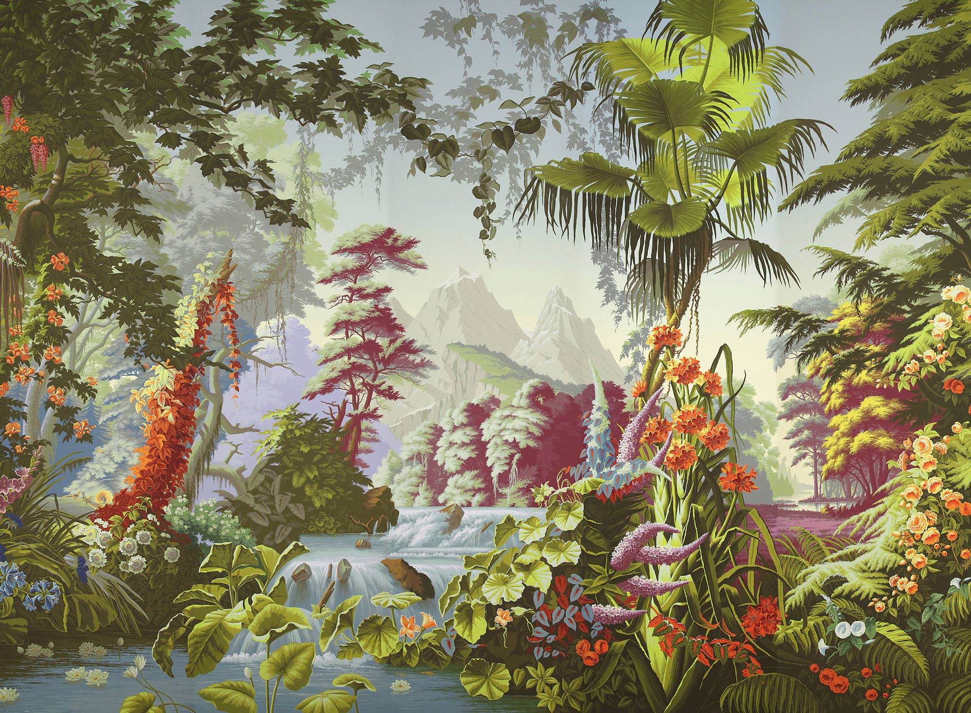 Обои ручная роспись L'Eden Paradiso on scenic paper Обои ручная роспись L'Eden Paradiso on scenic paper - постер Loft-Concept в Саратове
