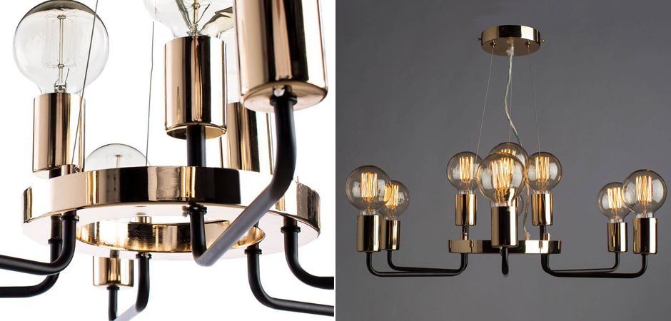 Люстра Loft Industrial Glossy Gold Люстра Loft Industrial Glossy Gold - Loft-Concept в Саратове