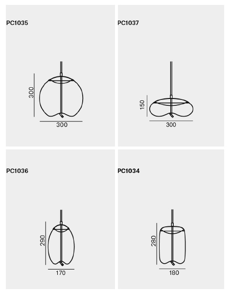 Подвесной светильник KNOT Small Gray glass в Саратове